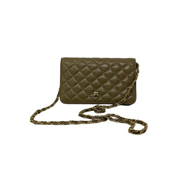 Jay Herbert Tan Leather Quilted Small Purse - Picture 5 of 14